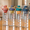 Summer Portable High Temperature Resistant Tea Leaking Plastic Cup, Capacity: 550ml(Grey Blue)