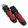 Motorcycle Off-Road Car Accessories Modified Aluminum Alloy Non-Slip Foot Pedal(Red)