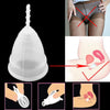 3 PCS Reusable Soft Cup Silicone Menstrual Cup, Size:Small(Transparent)