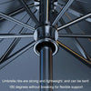 140x79cm Car Front Gear Opening Style Insulated Sun Protection Parasol(Black Base Cloth)
