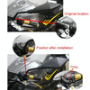 SF-YSZ-2 Mirror Code Motorcycle Modification Aluminum Alloy CNC Rearview Extension Bracket Set (Silver)
