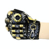 Punk Biker Half Finger Gloves Halloween Accessories(XL)