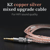 KZ B Copper-silver Mixed Plated Upgrade Cable for KZ ZST / ZS10 / ES4 / AS10 / BA10 Earphones