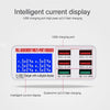 WLX-896+ 6 In 1 Multi-function Smart Digital Display USB Charger(EU Plug)