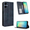 For Samsung Galaxy A06 5G Magnetic Buckle Retro Texture Leather Phone Case(Blue)