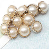 900 PCS Toothed Pearl Button Clothing Accessories, Specification:Diameter 10mm(White)