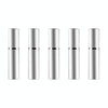 Portable Mini Refillable Glass Perfume Fine Mist Atomizers with Metallic Exterior, 5ml (Silver)