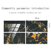 4 PCS  Crystal Film Wall Tile Sticker Imitation Marble Pattern Wall Sticker(DLS035)