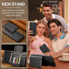 For Samsung Galaxy S25 5G LC.IMEEKE L5 Series Detachable RFID Card Bag Magsafe Phone Case(Black)