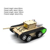 Wooden Electric Simulation Crawler Tank DIY Toy Assembly Model,Spec:  No. 4 Follow The Black Line