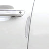 4 PCS Universal Car Door Anti-collision Strip Protection Guards Trims Stickers (White)