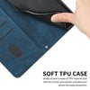 For Xiaomi Redmi K70 / K70 Pro Skin Feel Stripe Pattern Leather Phone Case with Long Lanyard(Blue)