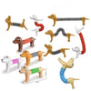 5 PCS Retractable Dog Puzzle Decompression Telescopic Tube Toy(Khaki)