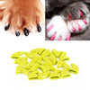 20x Soft Silicone Cat Nail Caps, Yellow, Small (6-8 lbs)