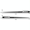 2 PCS/Set D-707 Striped Totem Pattern Car Modified Decorative Sticker(Black)