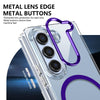 For Samsung Galaxy Z Fold5 lce Folding Series MagSafe Integrated Clear PC Phone Case(Purple)
