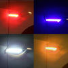 2pcs Car Fender Blade Dynamic Side Marker Lights 12V LED High Bright Daytime Running Lights(Red)
