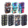 3 PCS Unlimited Magics Cube Colorful UV Printing Pocket Magic Cube Variety Folding Fingertip Magic Cube Decompression Toy(No.168-8-35 Colored Cracks)