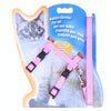 Pink Nylon Cat Harness & Lead, Adjustable, Escape Proof