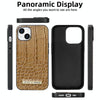 For iPhone 15 Pro VIETAO Alligator Texture PU Phone Case(Black)