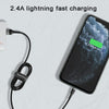 ROMOSS  CB12B 2.4A 8 Pin Fast Charging Cable For IPhone / IPad Data Cable 1m(Red Black)