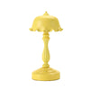 Retro Charging Table Lamp Bedroom Bed LED Eye Protection Light(LD04 Flower Hat Yellow)