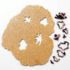 Allotype Agate Puzzle Difficult Wooden Jigsaw Puzzle Toy(Flower)
