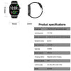 G40S 2.06 inch IP67 BT5.2 Sport Smart Watch, Support Bluetooth Call / Sleep / Blood Oxygen / Heart Rate / Blood Pressure Health Monitor(Grey)