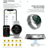 GW69 Plus Smart Watch, Support BT Call / Heart Rate / Blood Pressure / Blood Oxygen(Silver + Leather Strap Brown)