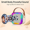 Outdoor Home Portable Wireless Karaoke Sound Cell Phone Integrated Microphone Smart Speaker, Style: With Single Mic White