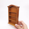 1:12 Mini House Toy Simulation Furniture Wooden Bookcase Mini House Toy(Brown)