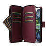 For Samsung Galaxy A15 Nine-card Slots Zipper Wallet Bag Leather Phone Case(Wine Red)