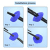 Car Wiper Hole Silicone Protective Cover, Size: Big Hole(Gray)