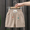 Boys Casual Sports Shorts Elastic Waistband Breechcloth, Size: 110cm(Khaki)