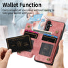 For Samsung Galaxy M15 Retro Leather Zipper Wallet Back Phone Case(Pink)