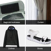 2.5cm Wide Nylon Clothing Textile Accessories Without Glue Hook and Loop Fastener(Black)