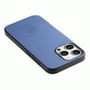 For iPhone 11 Pro Max Twill Fabric Leather Skin Back Phone Case(Blue)