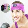 Music Headband Bluetooth Eye Mask Yoga Running Sleep Headphones(Rose Red)