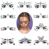 3 PCS  Forehead Green Masquerade Makeup Acrylic Face Sticker