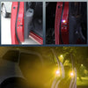 2pcs Ladybug Shape Car Door Anti-collision Colorful Warning Light(Yellow)