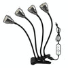 LED Clip Plant Lamp USB Remote Control Dimming Grow Light, Style: Four Head(Full Spectral)