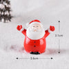 5pcs Christmas Decoration Accessories Micro Landscape Christmas Gift Resin Small Ornament, Style: Santa Claus No.5