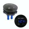 DC12-24V Automotive Battery DC Digital Display Voltage Meter Modified Measuring Instrument(Blue Light)