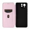 For ASUS ROG Phone 8 Pro Carbon Fiber Texture Flip Leather Phone Case(Pink)
