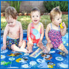 Round Water Pad Children Water Fun Toy Outdoor Lawn Mat, Diameter: 170cm(Dolphins)