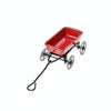 1:12 Mini Cute Dollhouse Miniature Metal Red Small Pulling Cart Garden Furniture Accessorie Toy For Home Decor Gift