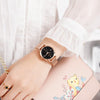 SKMEI 1528 Simple Fashion Lady Watch Casual Netting Scale(Rose Gold)