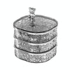 Large Capacity Portable Earring Ring And Necklace Jewelry Organizer(Transparent Gray)