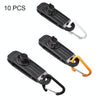 10pcs /Set Outdoor Camping Canopy Windproof Clip Tent Additional Pull Point Plastic Clip Rainproof Tarp Fixing Clip, Color: B Clip + Flat Buckle