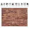 2.1m X 1.5m Retro Red Brick Wall Photo Background Party Photography Background Cloth
